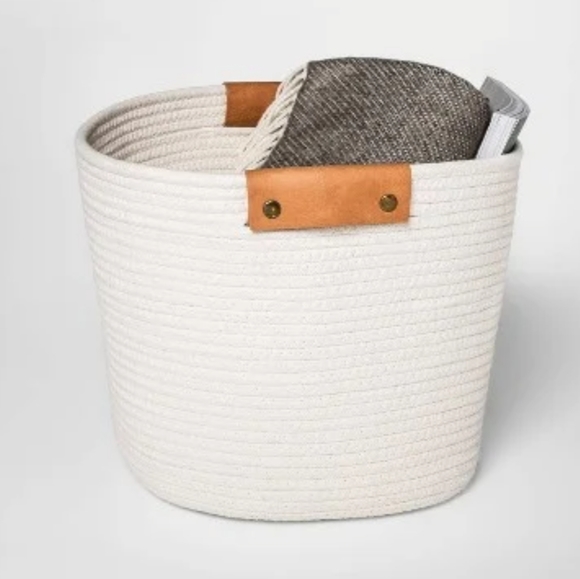 Decorative Coiled Rope Basket - Picture 5 of 12